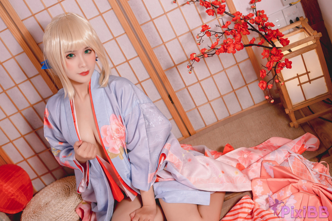 Coser Pyon Saber Kimono PixiBB.COM 002