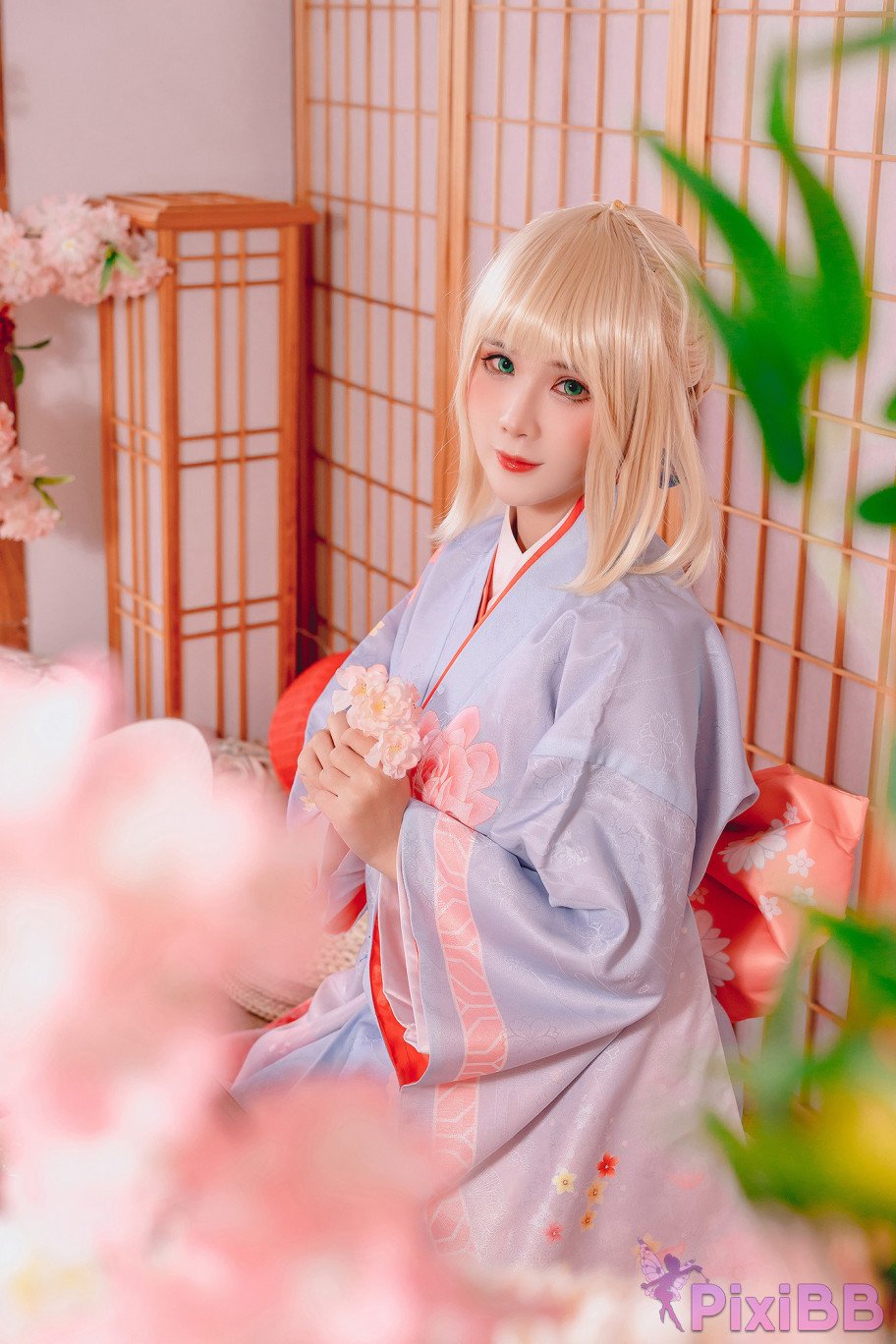 Coser Pyon Saber Kimono PixiBB.COM 029