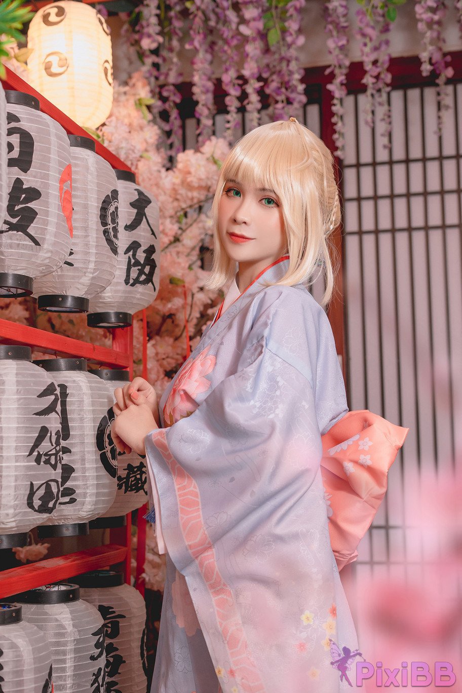 Coser Pyon Saber Kimono PixiBB.COM 033