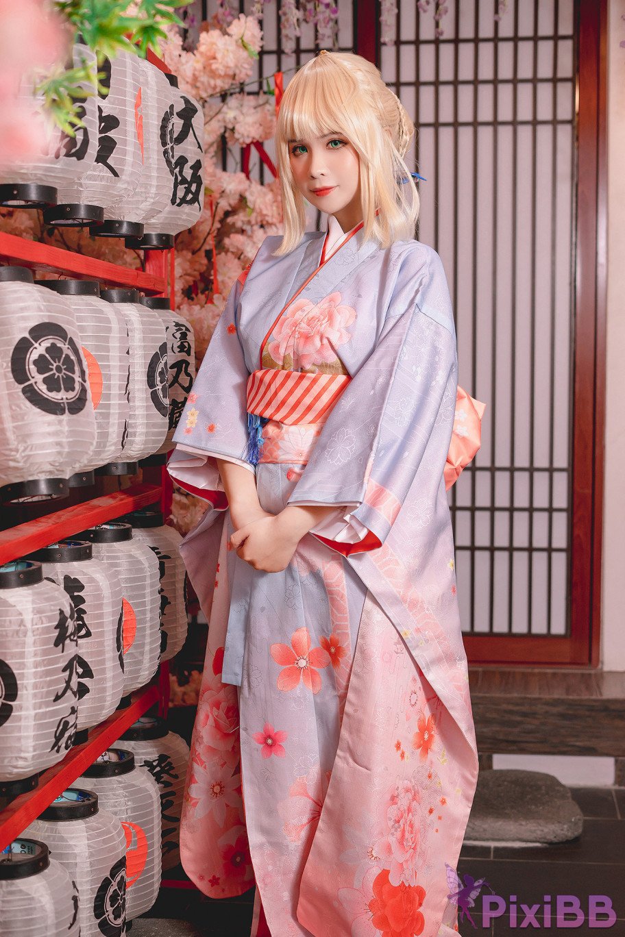 Coser Pyon Saber Kimono PixiBB.COM 034