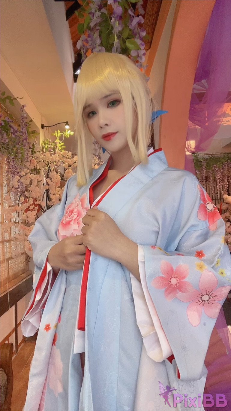 Coser Pyon Saber Kimono PixiBB.COM 035