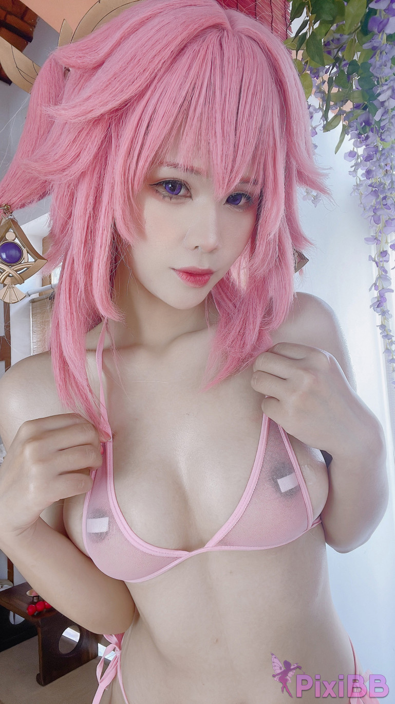 Coser Pyon Yae Miko Sexy PixiBB.COM 038