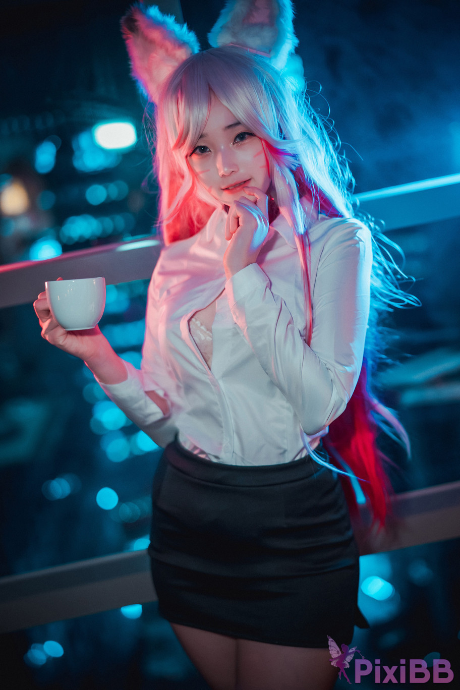 DJAWA Photo Bambi Kumiho in the Office Destiny Child Nine Tailed Fox Tamamo PixiBB.COM 054