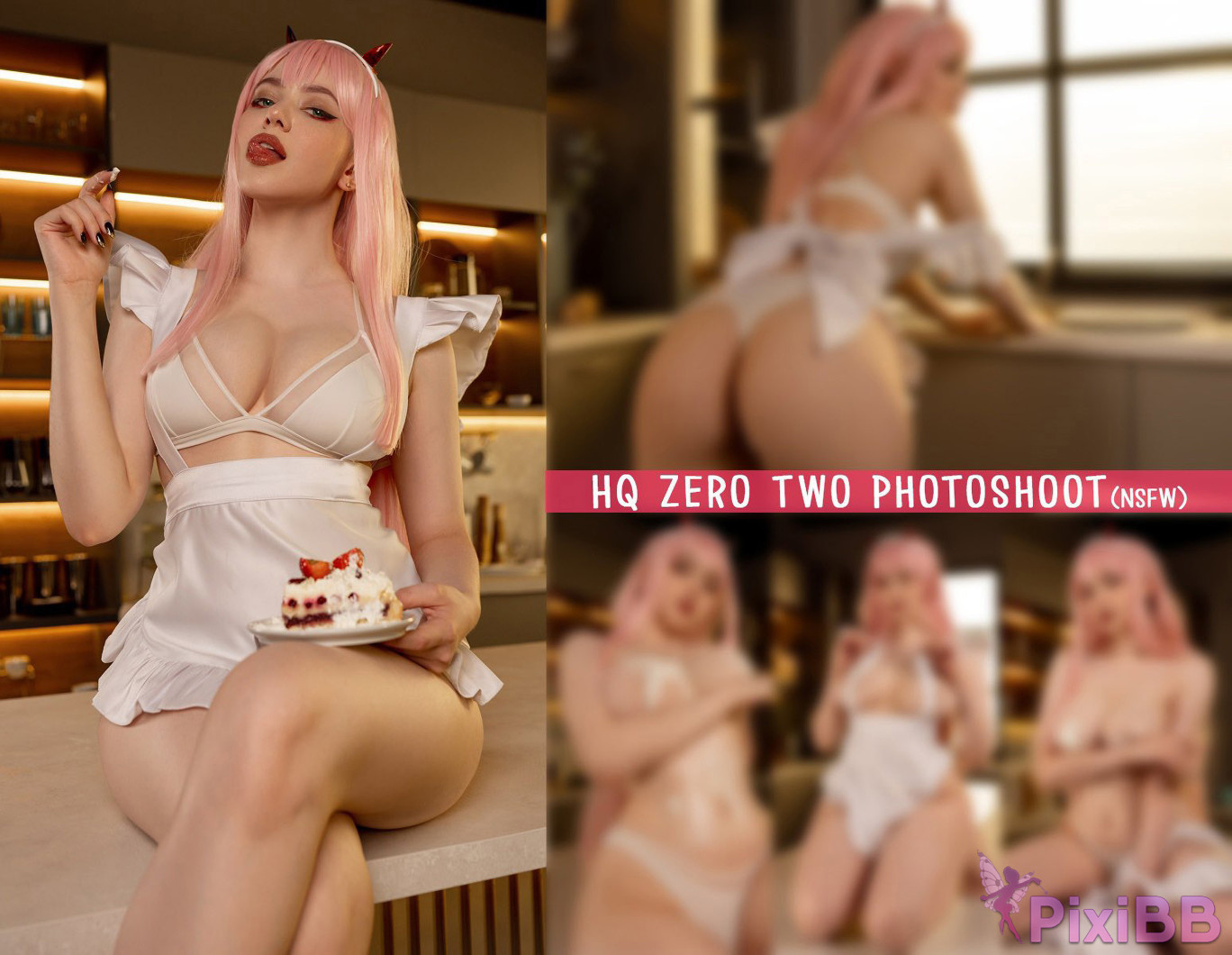 Alina Becker Zero Two Kitchen Apron Darling in the Franxx PixiBB.COM 001