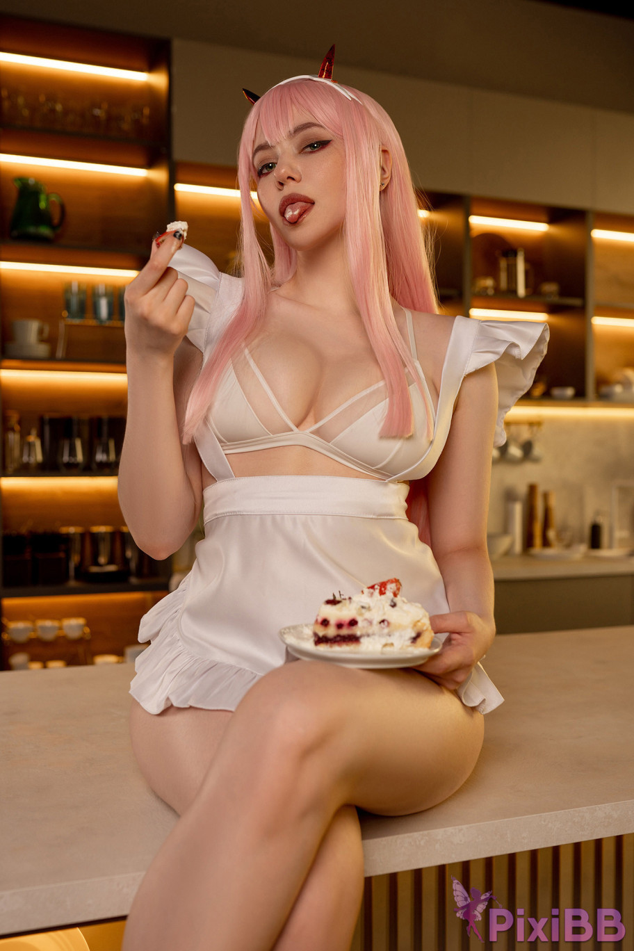 Alina Becker Zero Two Kitchen Apron Darling in the Franxx PixiBB.COM 006