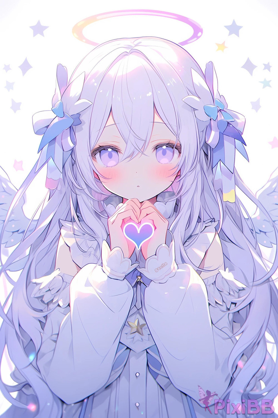Anime Girl Posing with Heart PixiBB.COM 049