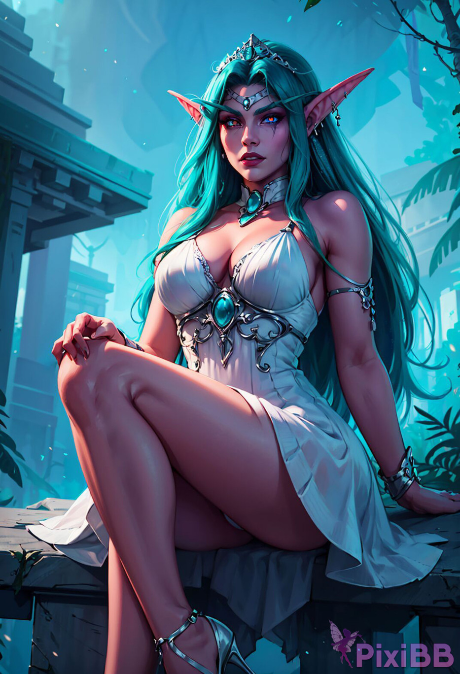 PATREON Nes Tyrande Whisperwind Warcraft AI Generated PixiBB.COM 012