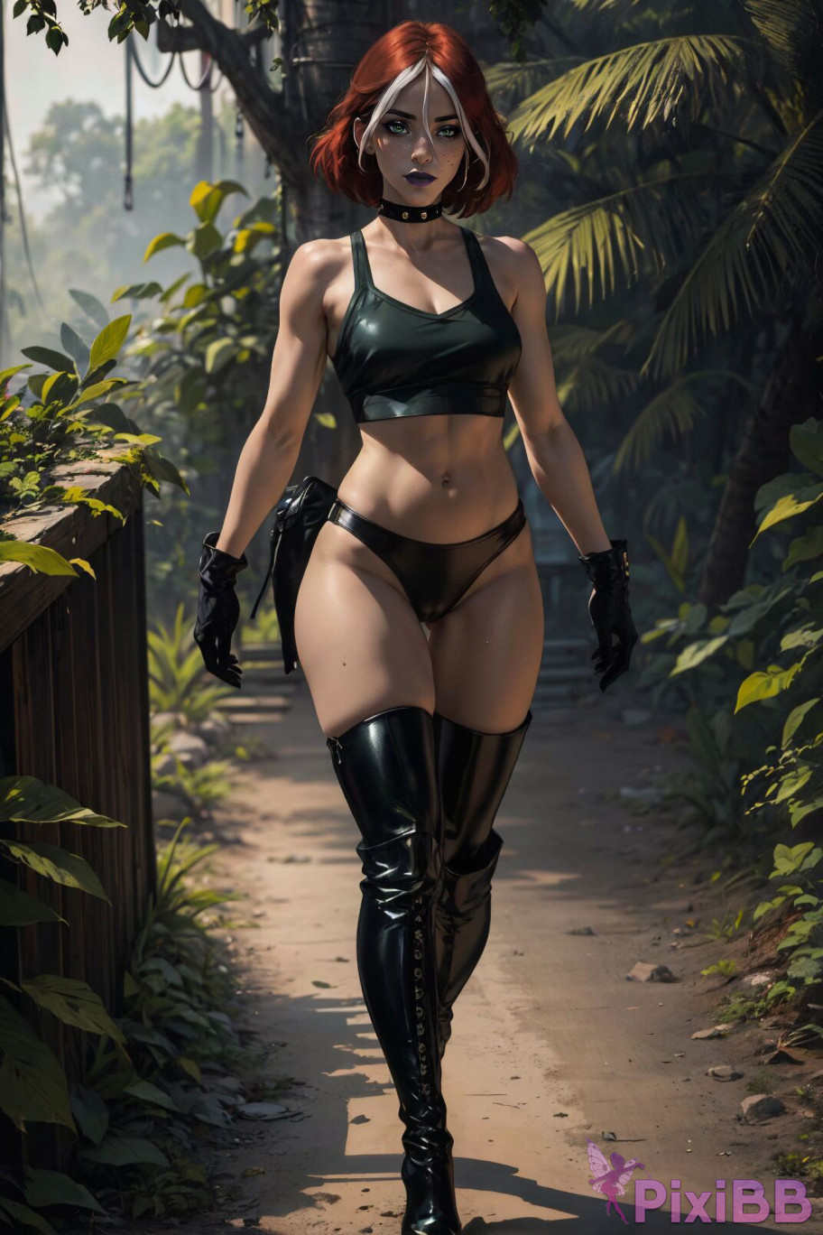 PATREON Nes Rogue Latex X MEN AI Generated PixiBB.COM 005