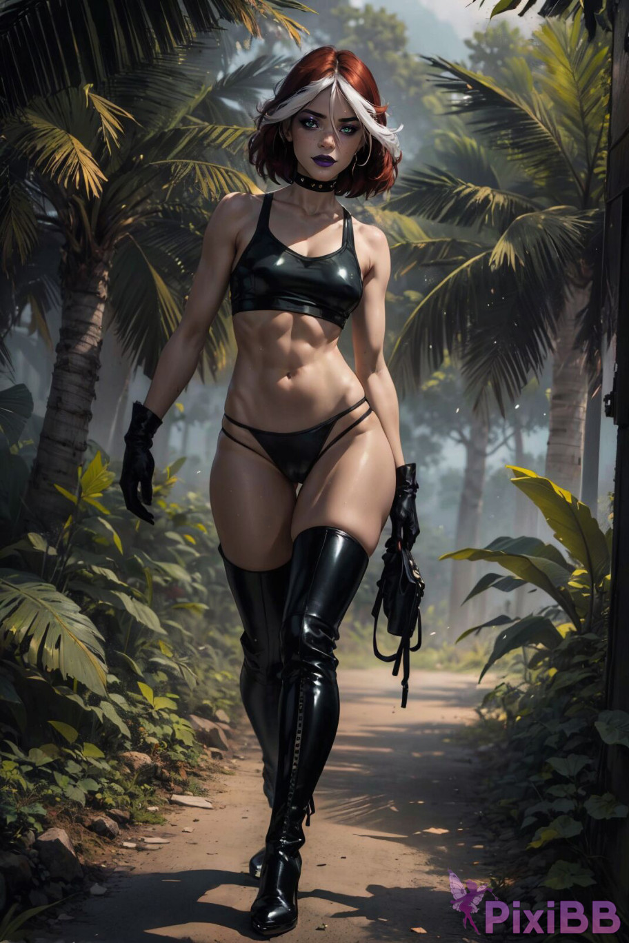 PATREON Nes Rogue Latex X MEN AI Generated PixiBB.COM 006