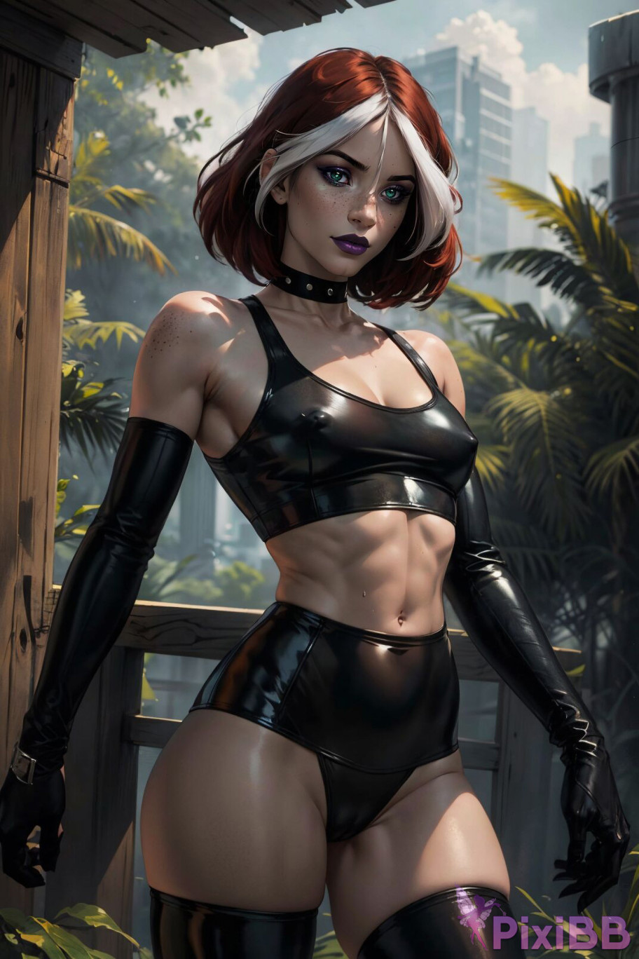 PATREON Nes Rogue Latex X MEN AI Generated PixiBB.COM 014