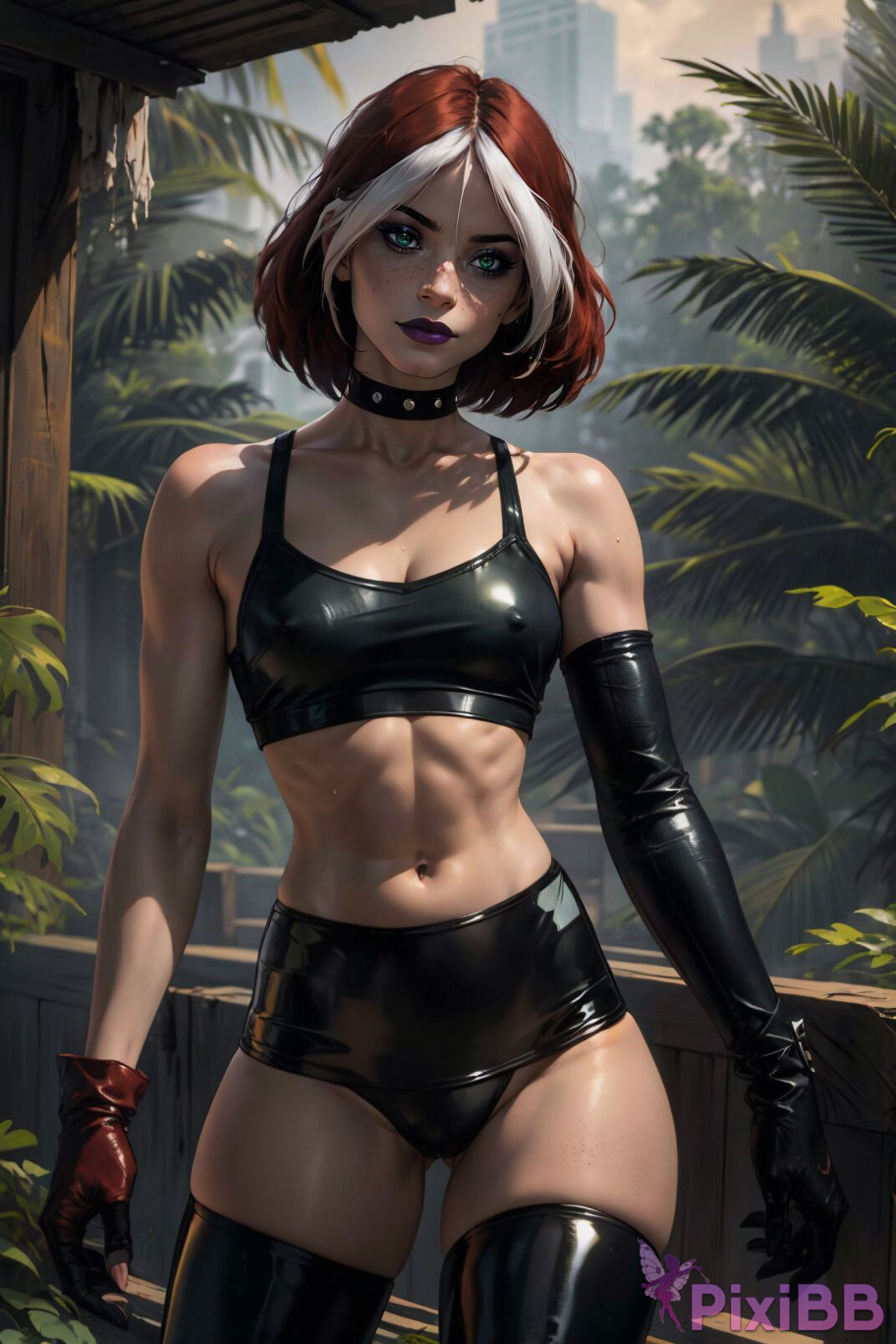 PATREON Nes Rogue Latex X MEN AI Generated PixiBB.COM 018