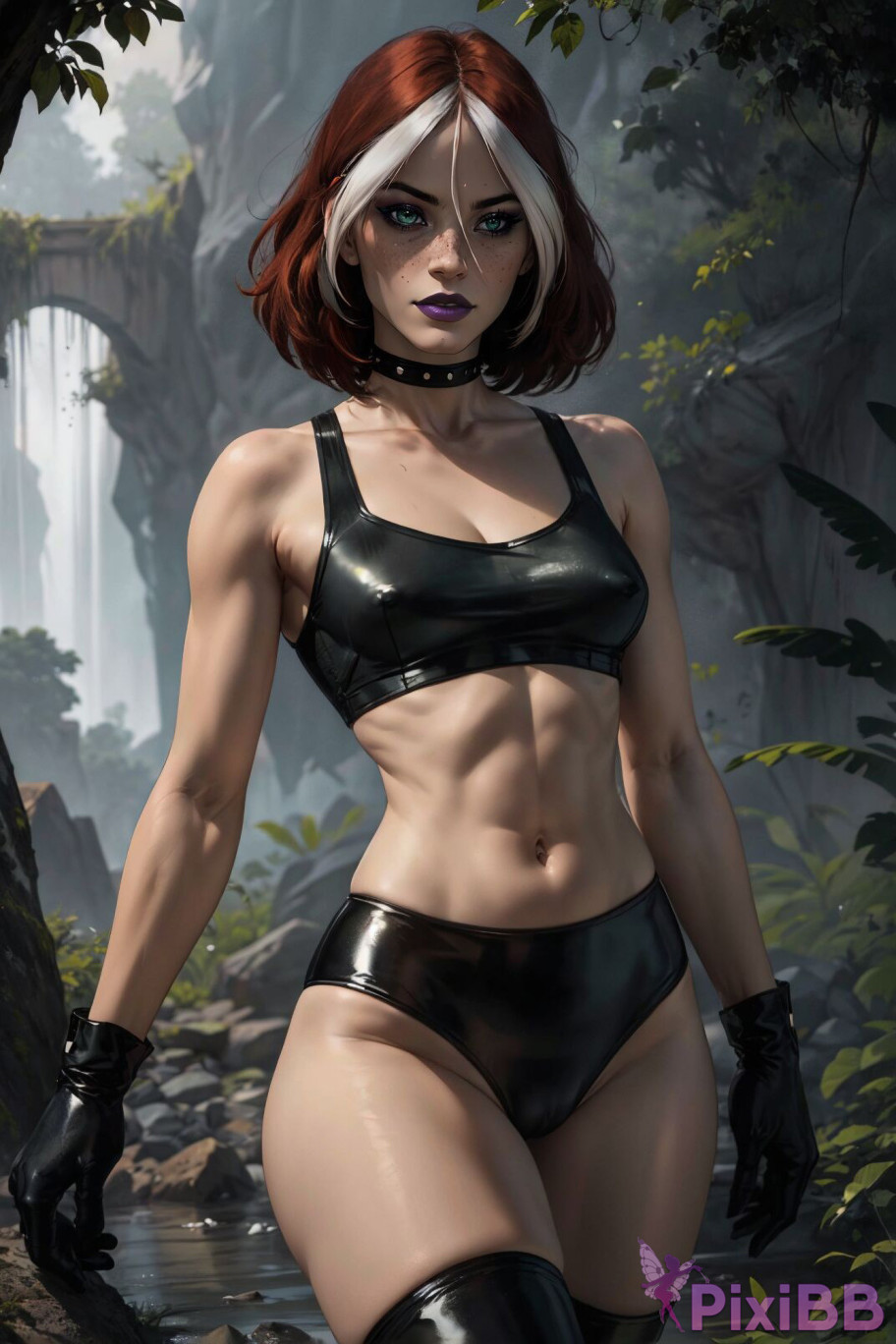 PATREON Nes Rogue Latex X MEN AI Generated PixiBB.COM 063