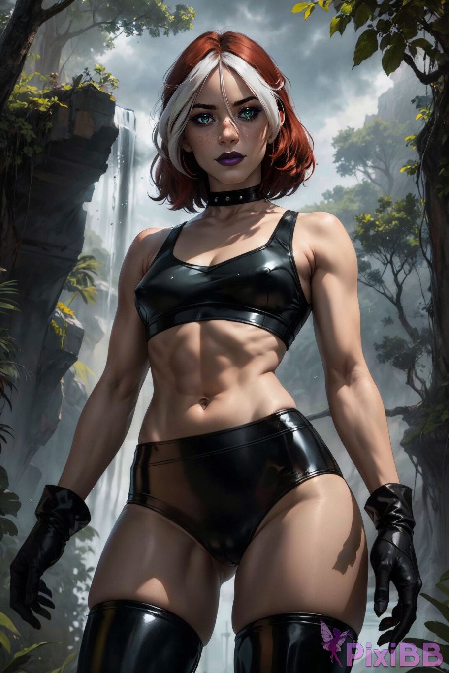 PATREON Nes Rogue Latex X MEN AI Generated PixiBB.COM 065