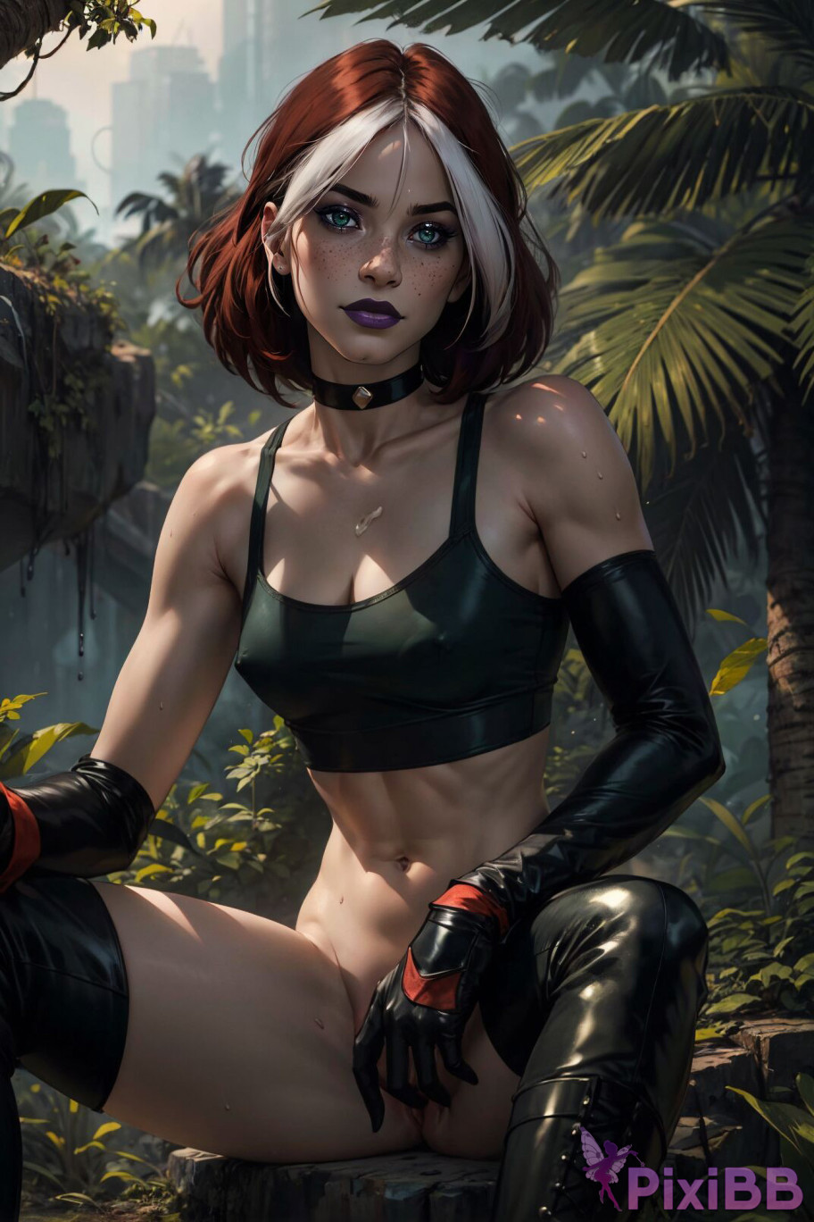 PATREON Nes Rogue Latex X MEN AI Generated PixiBB.COM 081