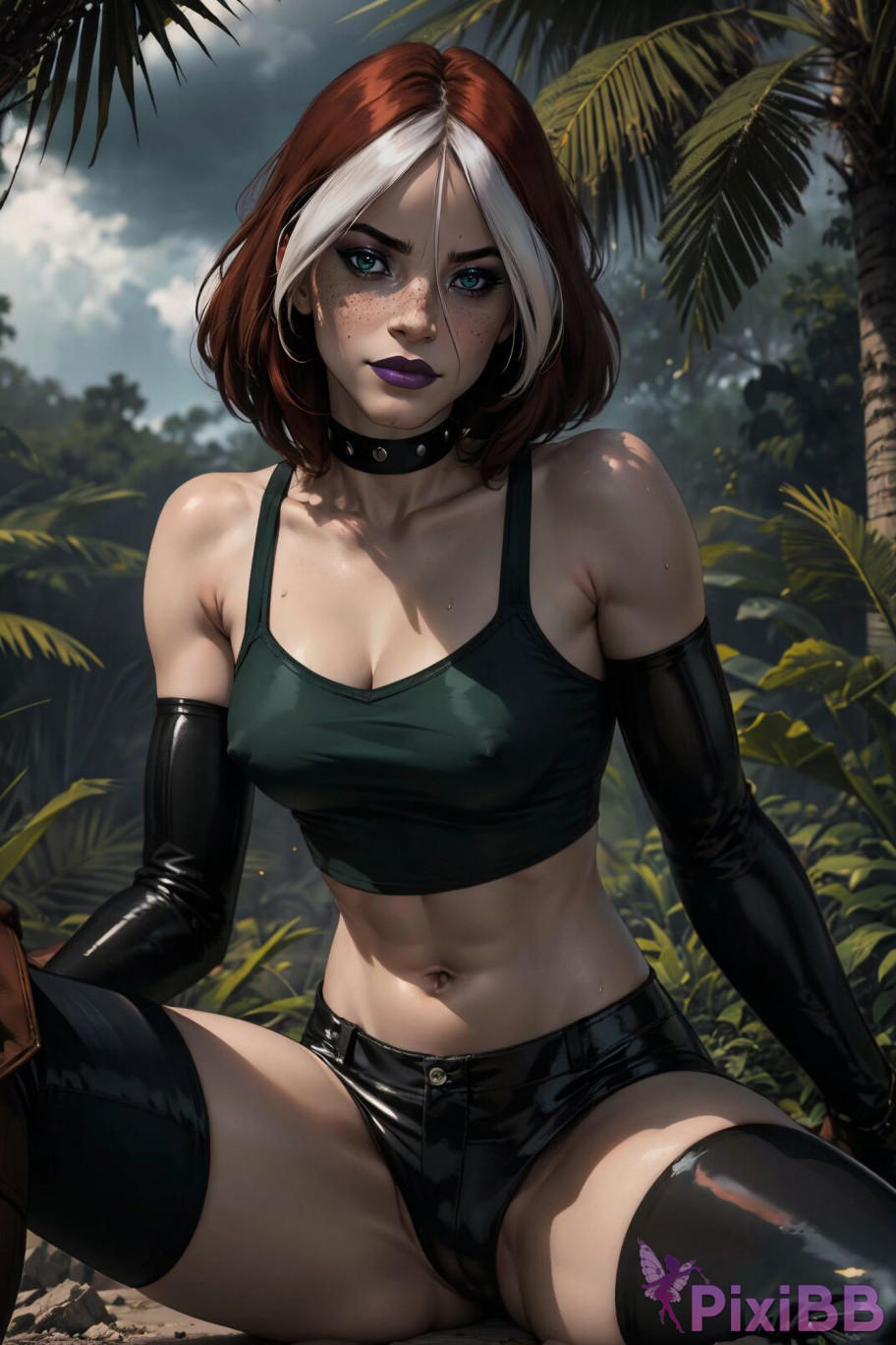 PATREON Nes Rogue Latex X MEN AI Generated PixiBB.COM 082