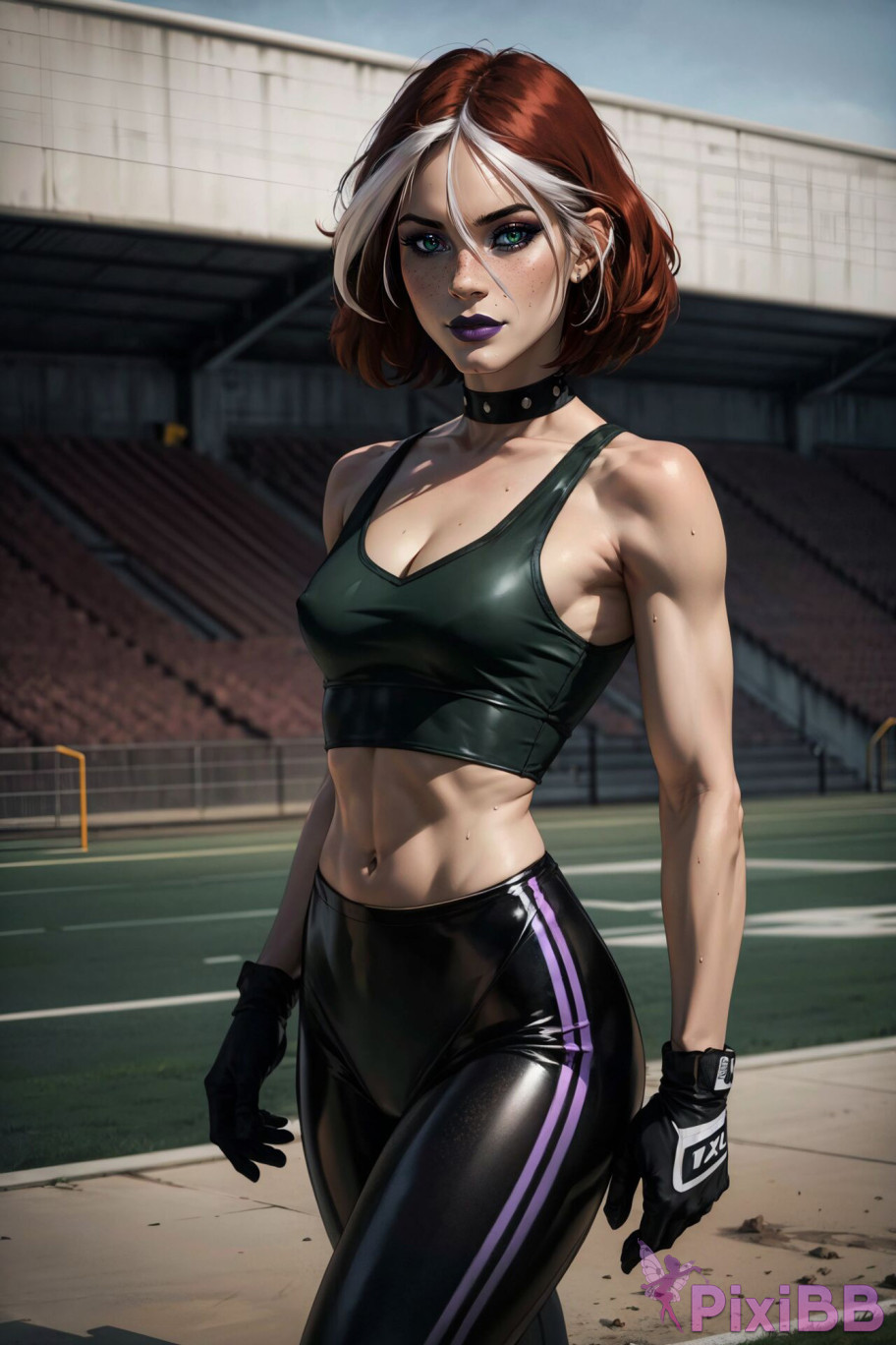 PATREON Nes Rogue Latex X MEN AI Generated PixiBB.COM 089