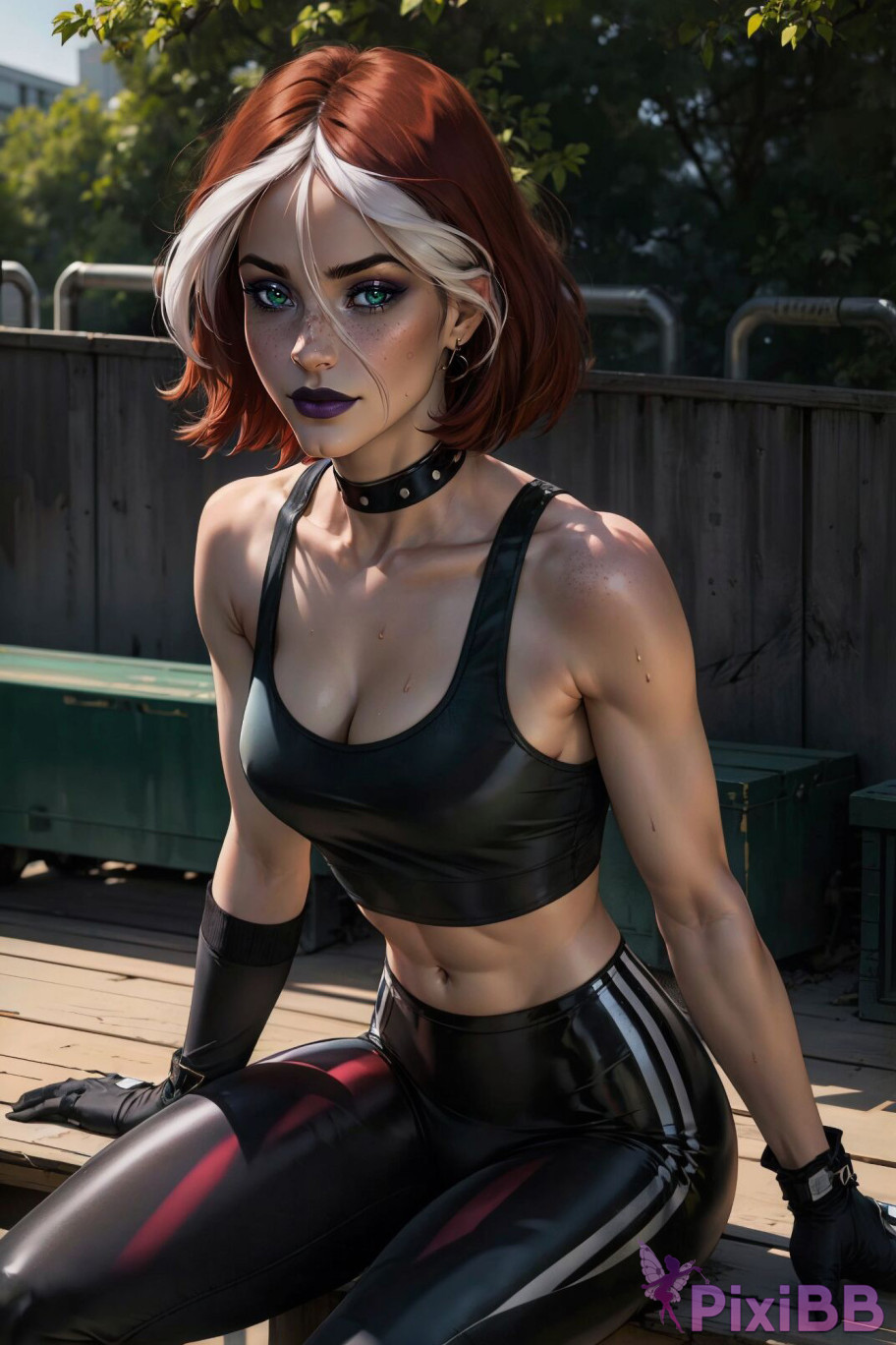 PATREON Nes Rogue Latex X MEN AI Generated PixiBB.COM 090