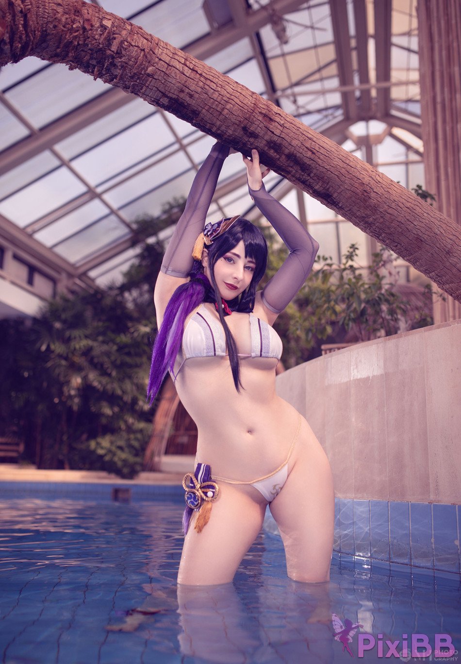 Mikomi Hokina Shogun Raiden Bikini Genshin Impact PixiBB.COM 013