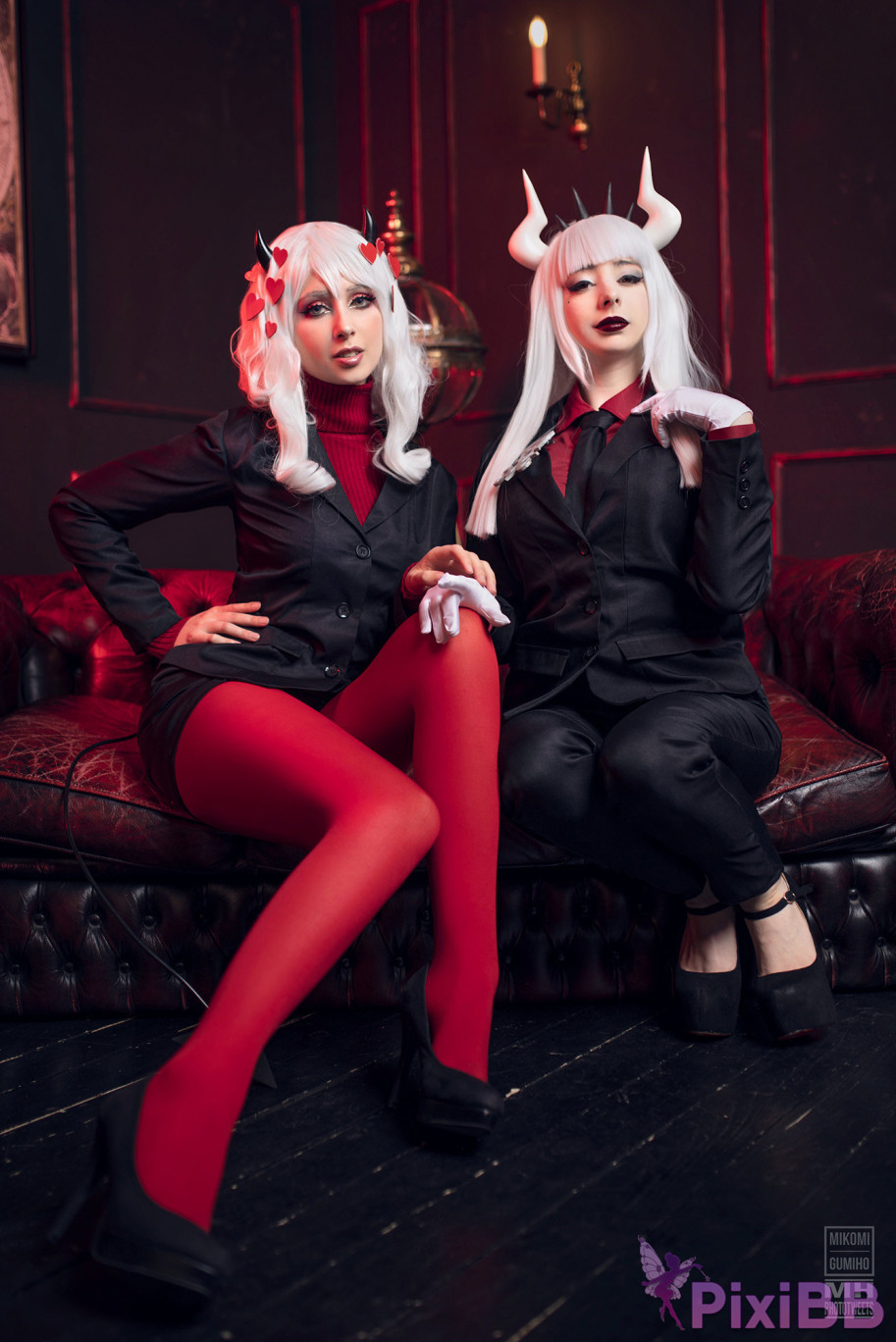 Gumiho Hannya  Mikomi Hokina Modeus  Lucifer Helltaker PixiBB.COM 001