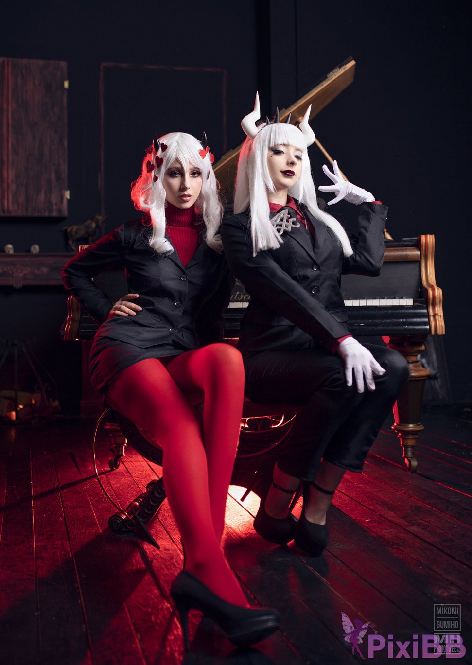 Gumiho Hannya  Mikomi Hokina Modeus  Lucifer Helltaker PixiBB.COM 002