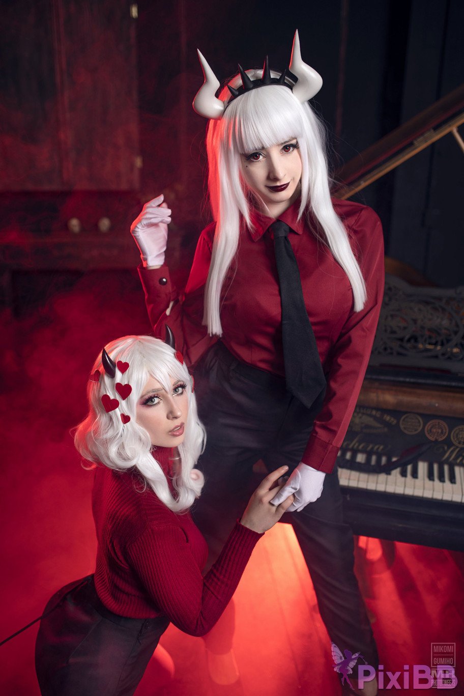 Gumiho Hannya  Mikomi Hokina Modeus  Lucifer Helltaker PixiBB.COM 011