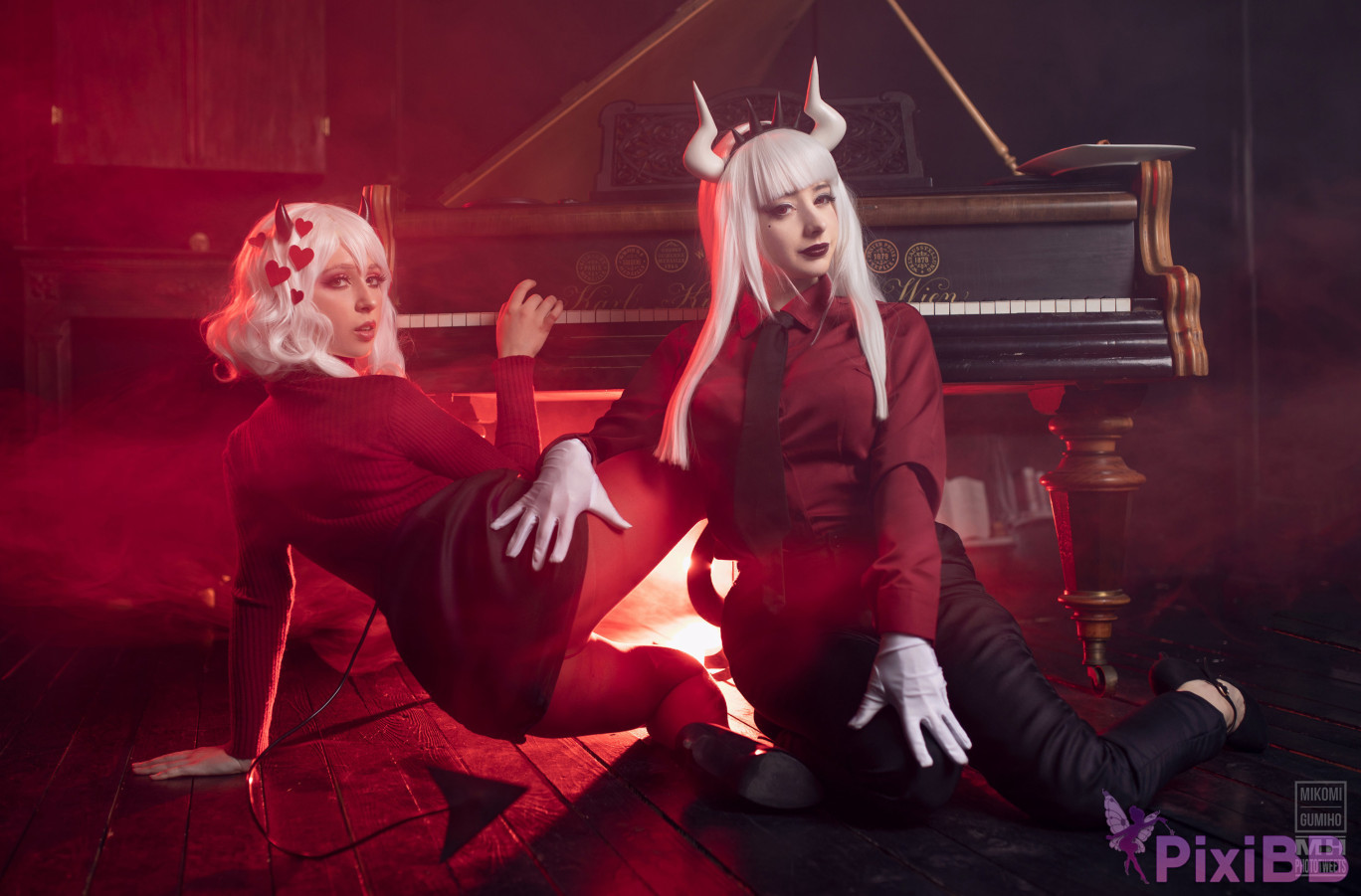 Gumiho Hannya  Mikomi Hokina Modeus  Lucifer Helltaker PixiBB.COM 014