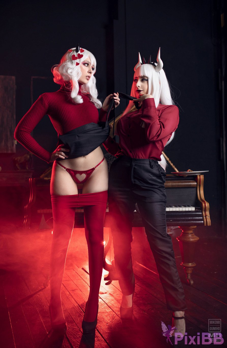 Gumiho Hannya  Mikomi Hokina Modeus  Lucifer Helltaker PixiBB.COM 016