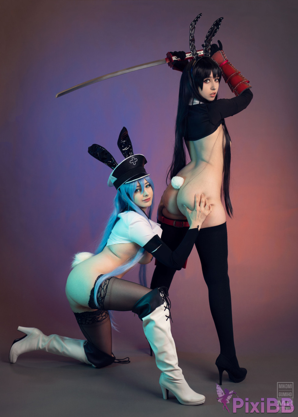 Gumiho Hannya  Mikomi Hokina Akame  Esdeath Reverse Bunny Akame ga Kill PixiBB.COM 001