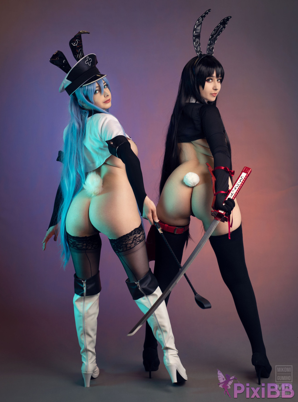 Gumiho Hannya  Mikomi Hokina Akame  Esdeath Reverse Bunny Akame ga Kill PixiBB.COM 004