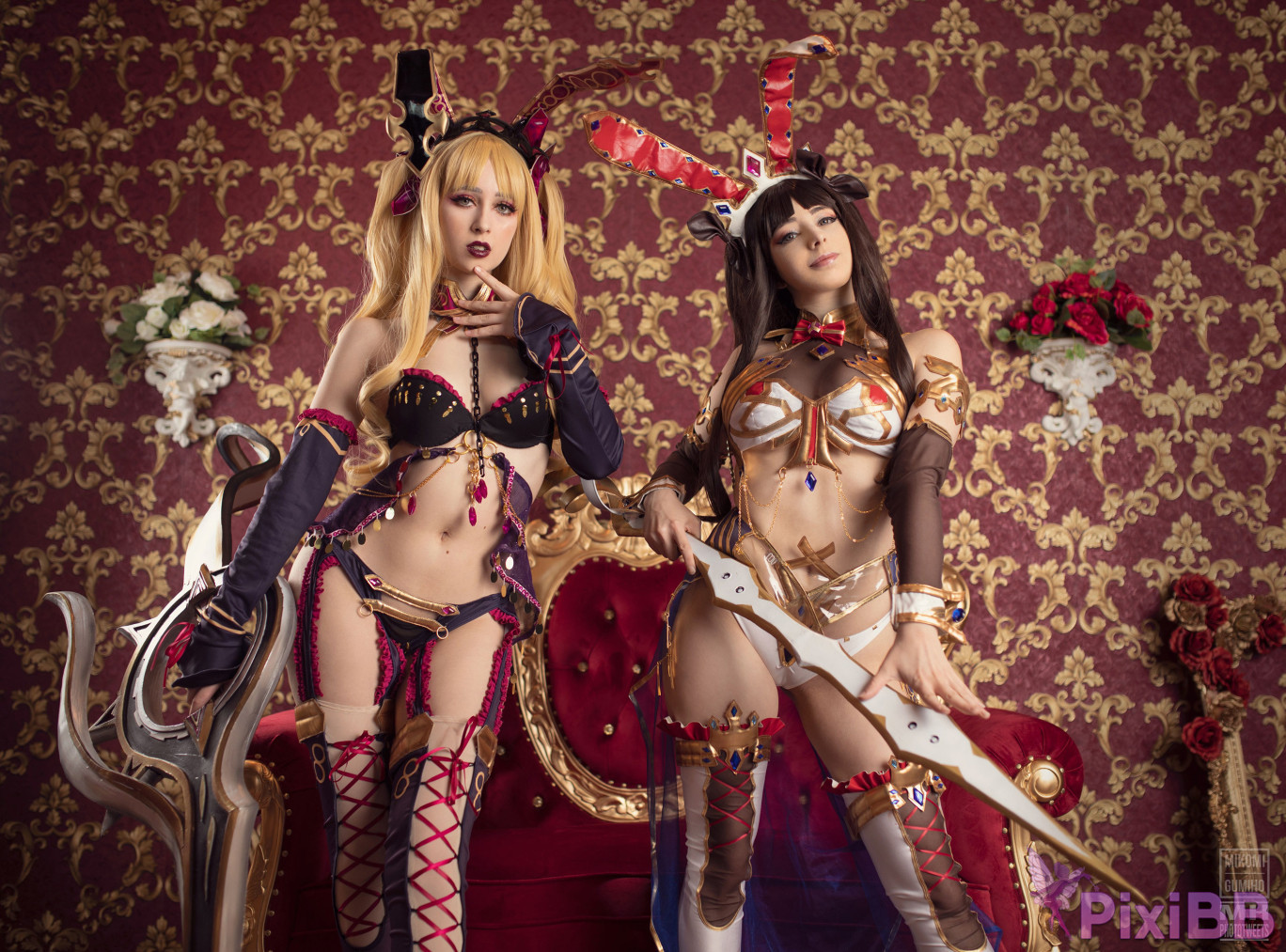 Gumiho Hannya  Mikomi Hokina Ishtar  Ereshkigal Bunny Maid FateGrand Order PixiBB.COM 001