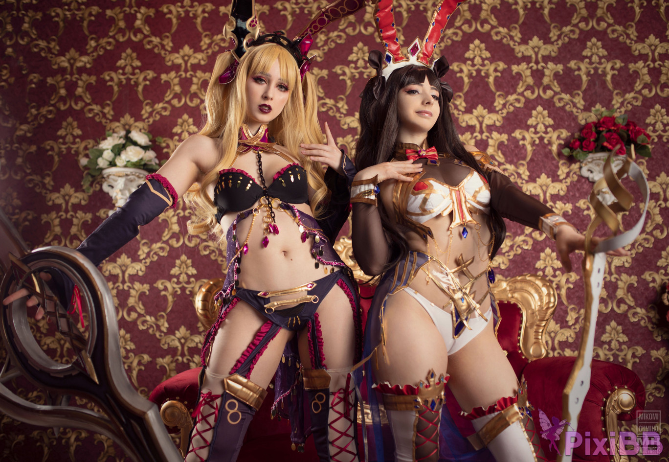 Gumiho Hannya  Mikomi Hokina Ishtar  Ereshkigal Bunny Maid FateGrand Order PixiBB.COM 003